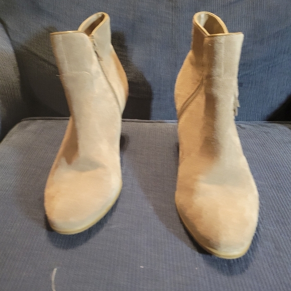 Leather suede Chunky  fringeboots y2k - Picture 3 of 9